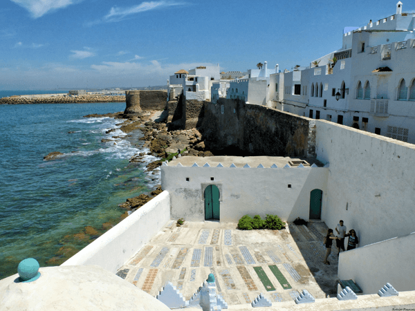 View of the beautiful coast of Asilah