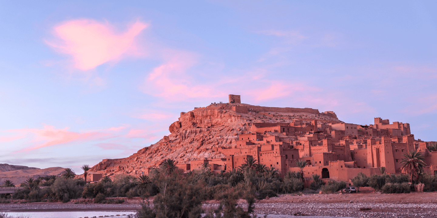 Atardecer en el ksar de Ait Ben Hadu