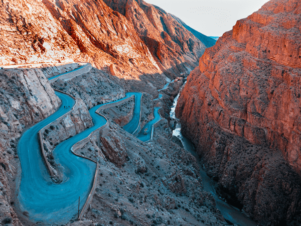 Amazing view of Todra Gorges and Todra river