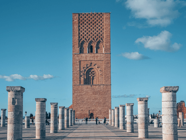 Edificio monumental en Rabat capitl de Marruecos