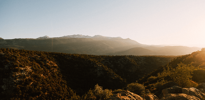 Middle Atlas mountains landscape near Beni Mellal