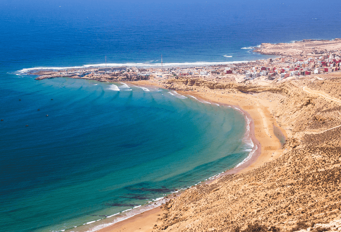 Beautiful beach at the Atlantic Coast of Morocco