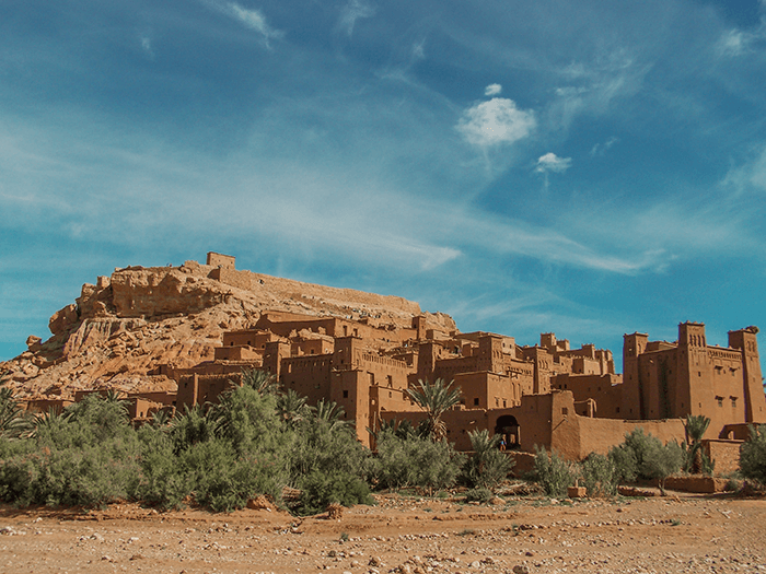 BeaView of the fortified city Ait Ben Haddou