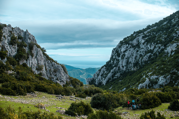 Magnífica vista de las montañas del Rife